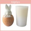 Rabbit Egg Mold Candle Easter Silicone Mold For Making Candle Soap Plaster Ornaments Easter Party Decorations Chocolate