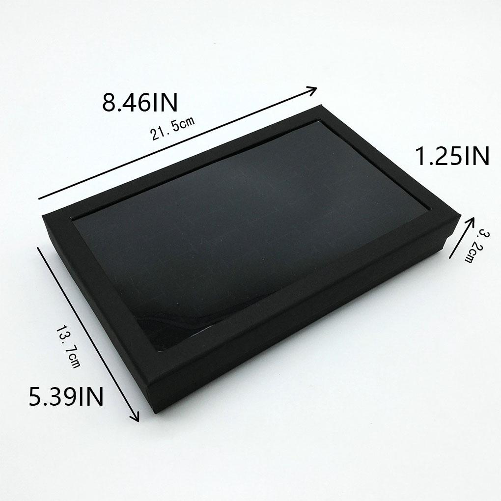 36-hole Ring Box Earrings Container Rhinestone Jewelry Stud Collector Accessory Holder Organizer Storage Display