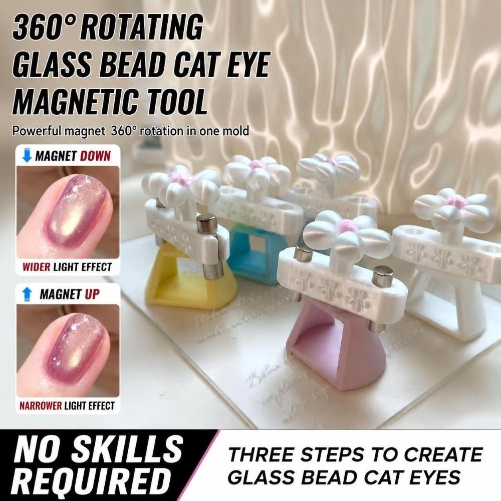 Portable Cat Eye Nail Magnet Rotatable Rotatable Nail Magnet Professional Nail Art Magnet Tool DIY