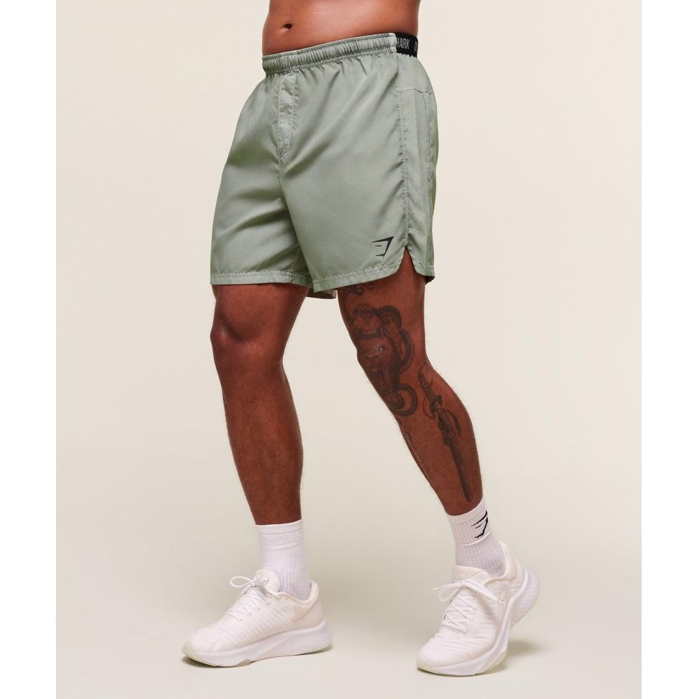 Gymshark Fit Light 7  Shorts Strength Green A2c2t Ecjh
