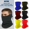 Windproof Winter Warm Fleece Neck Scarves Multicolors Motorcycle Half Face Mask Scarf