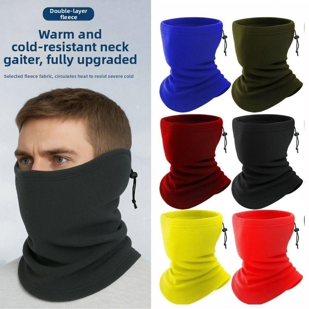 Windproof Winter Warm Fleece Neck Scarves Multicolors Motorcycle Half Face Mask Scarf