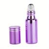 5ml Bright colors Refillable Glass Essential Oil Roller Bottles With Metal Roller Ball for Fragrance Perfume