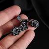 Accessories, Retro Trendy Man Domineering Pendant, Stainless Steel Creative Skull Motorcycle Pendant Necklace