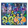 Unique Dragon Mold Holographic Rainbow Light Silicone Mold with Hole Animal Dragon Keychain Pendant Mold Epoxy Casting