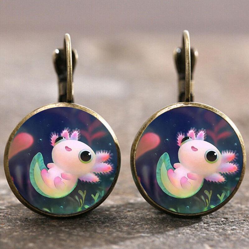 Fashion Earring Y2K Vintage Marigold Time Gem Flower Ear Buckle