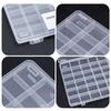 42 Grid Transparent Nail Art Empty Storage Case Box Nail Glitter Rhinestone Crystal Bead Display Accessories Container Box