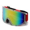 Große Rahmen-Ski-Goggles mit farbiger Linse, Antikollisions-Blendschutzlinse, Outdoor-Sport Schnee Snowboard zum Snowboarden Skifahren