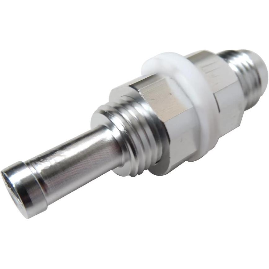 2 Pack -6AN Male Flare Bulkhead To 5/16 Hose Barb Fuel Tank Fitting 6An 6 AN