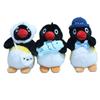 24pcs/lot 12cm New Black Penguin Plush Keyring Pendants Key Chain Toys for Children Gifts