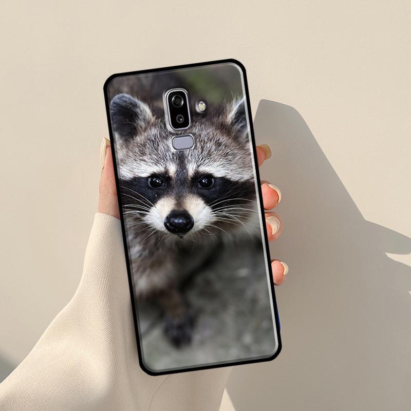 Raccoon Case For Samsung Galaxy J1 J3 J7 J5 2016 A3 A5 2017 J8 A7 A9 J4 J6 A6 A8 Plus 2018 Cover