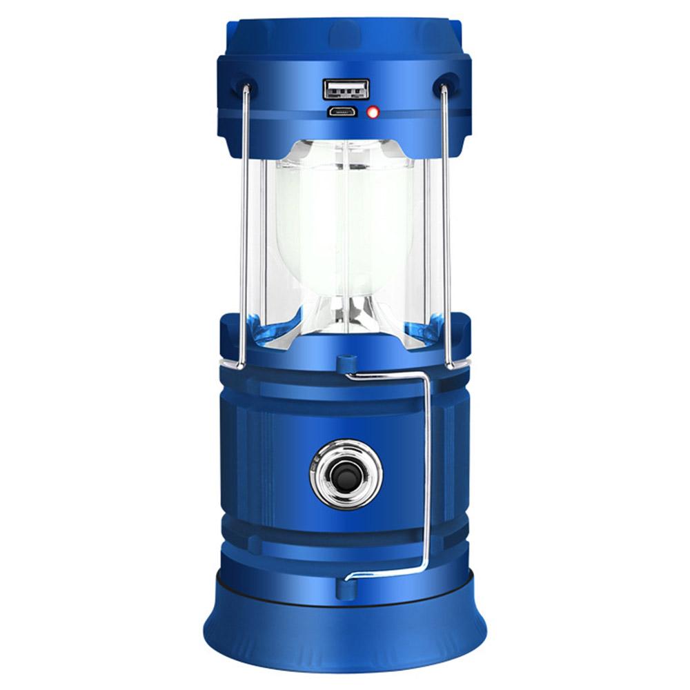 Outdoors Camping Lantern USB Rechargeable Solar Charging Power Supply Portable Collapsible