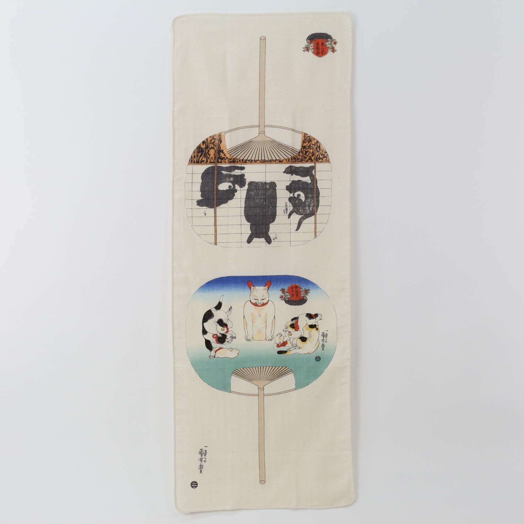 

Soft hand towel Kagamin Uchiwa T75 Kuniyoshi s Ukiyo-e
