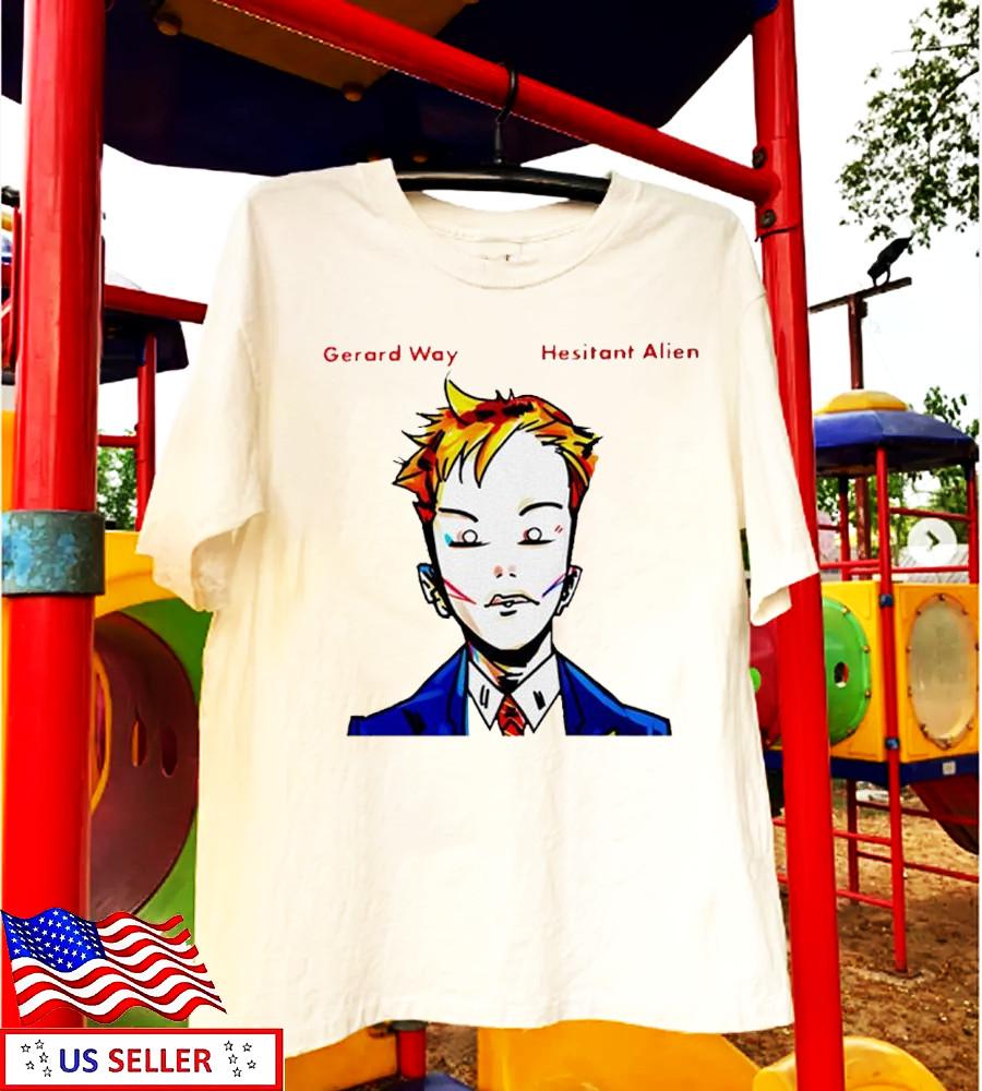 New Gerard Way Hesitant Alien shirt Tour Concert NI174 FREE SHIPPING XXXL