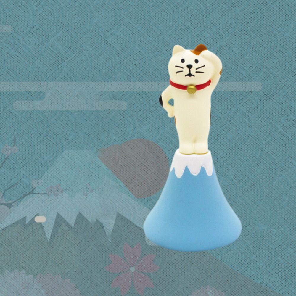 

Cute Watermelon Cat Ornament Cartoon Car Animal Ornament Creative Cat Statue Home Decor Style 1
