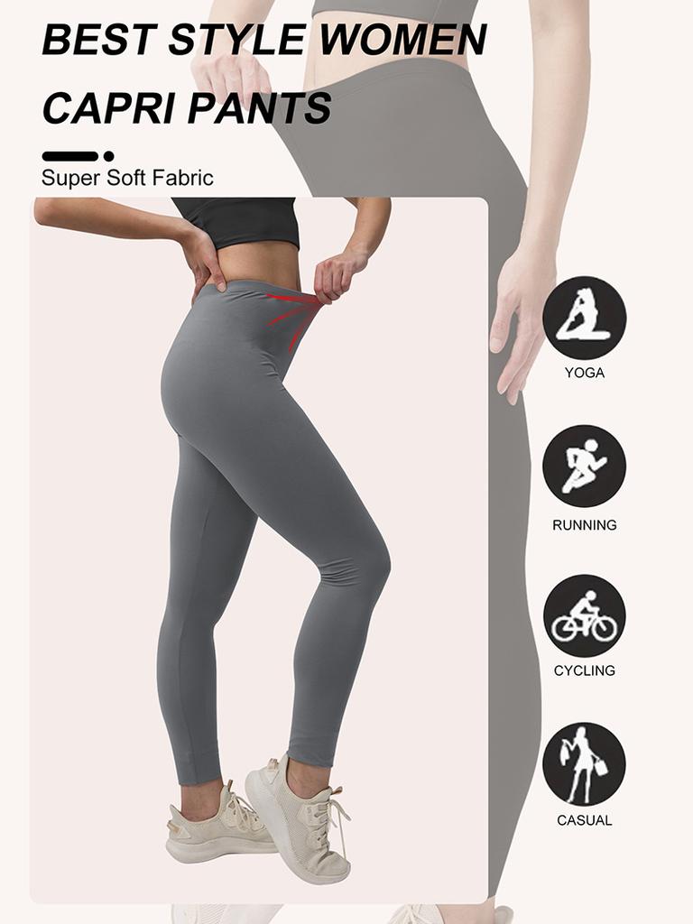 Tight-fitting High-waisted Sports Pants Butt-lifting Regular-waist Yoga Leggings Cycling Running