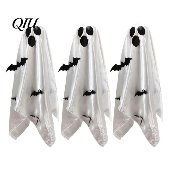 Holiday Yard Hanging Ornaments Scary Ghost Decor, Spooky Bat Print Decor for Porch Festive And Eave Tree, Glow-in-the-Dark Outdoor Halloween