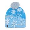 Cross-border Hot-selling Adult Winter Christmas Series Wool Hat LED Lighting Warm Knitted Hat Scarf Set Wholesale