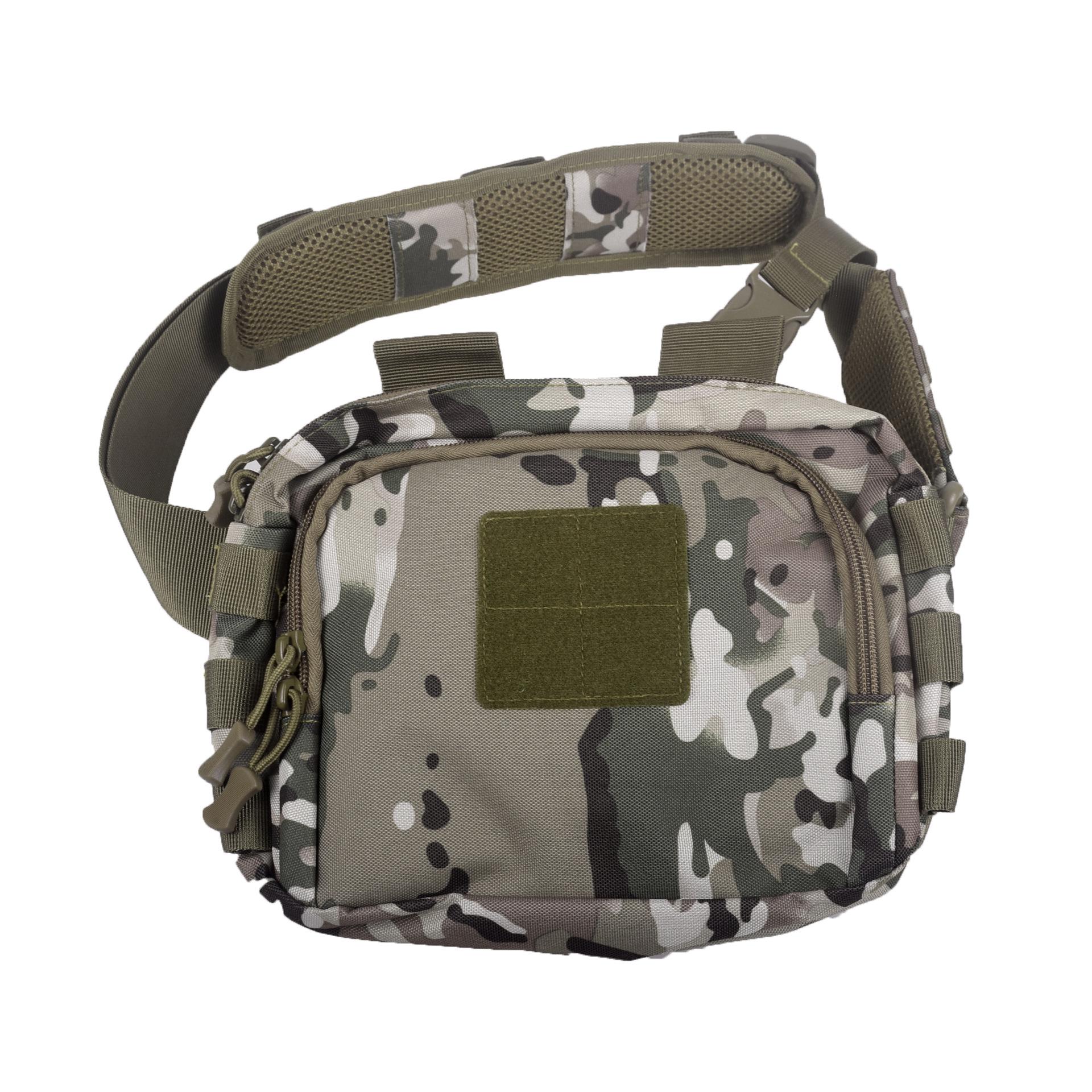 

Трансграничная тактическая сумка-слинг - Многофункциональная плечевая сумка в военном стиле 900D с отделениями для пистолета и магазинов камуфляжный