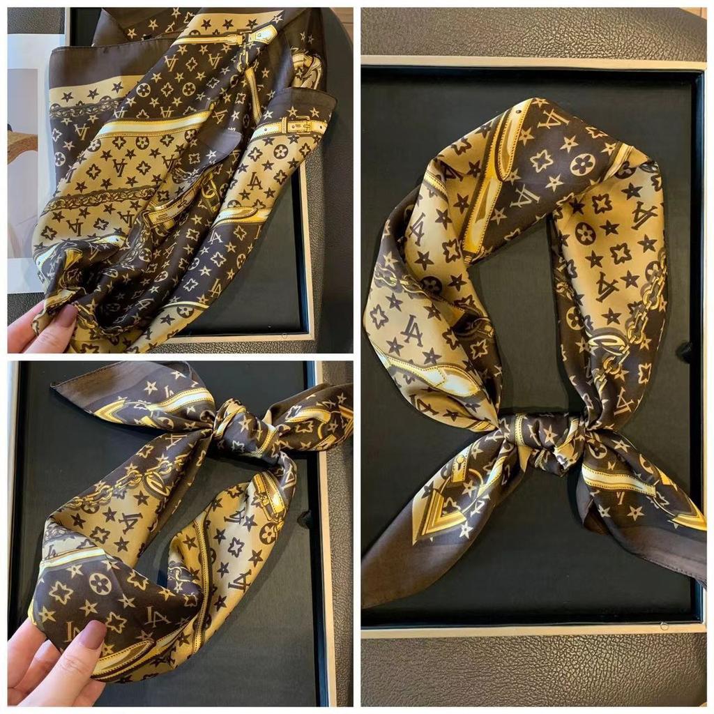Eleganti Foulard di Seta da Donna Con Centinaia di Camicie, Assistenti di Volo, Decorazione Professionale, Protezione del Collo, Foulard, 70 Foulard Quadrati Piccoli.