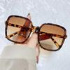 Oversized Rectangle Sunglasses Women's Fashion Square Sun Glasses Men's Classic Vintage Eyewear