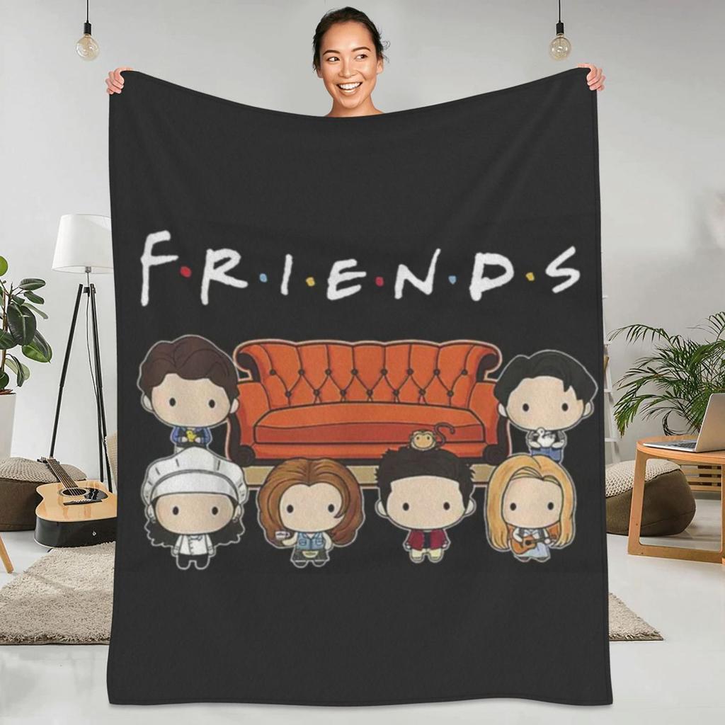 Přátelé TV Seriál Tepládeka Cartoon Central Perk Cestovní Plyšovádeka Zábavná Domácí Dekorace Flanelové Povlečení Pokrývka Postele