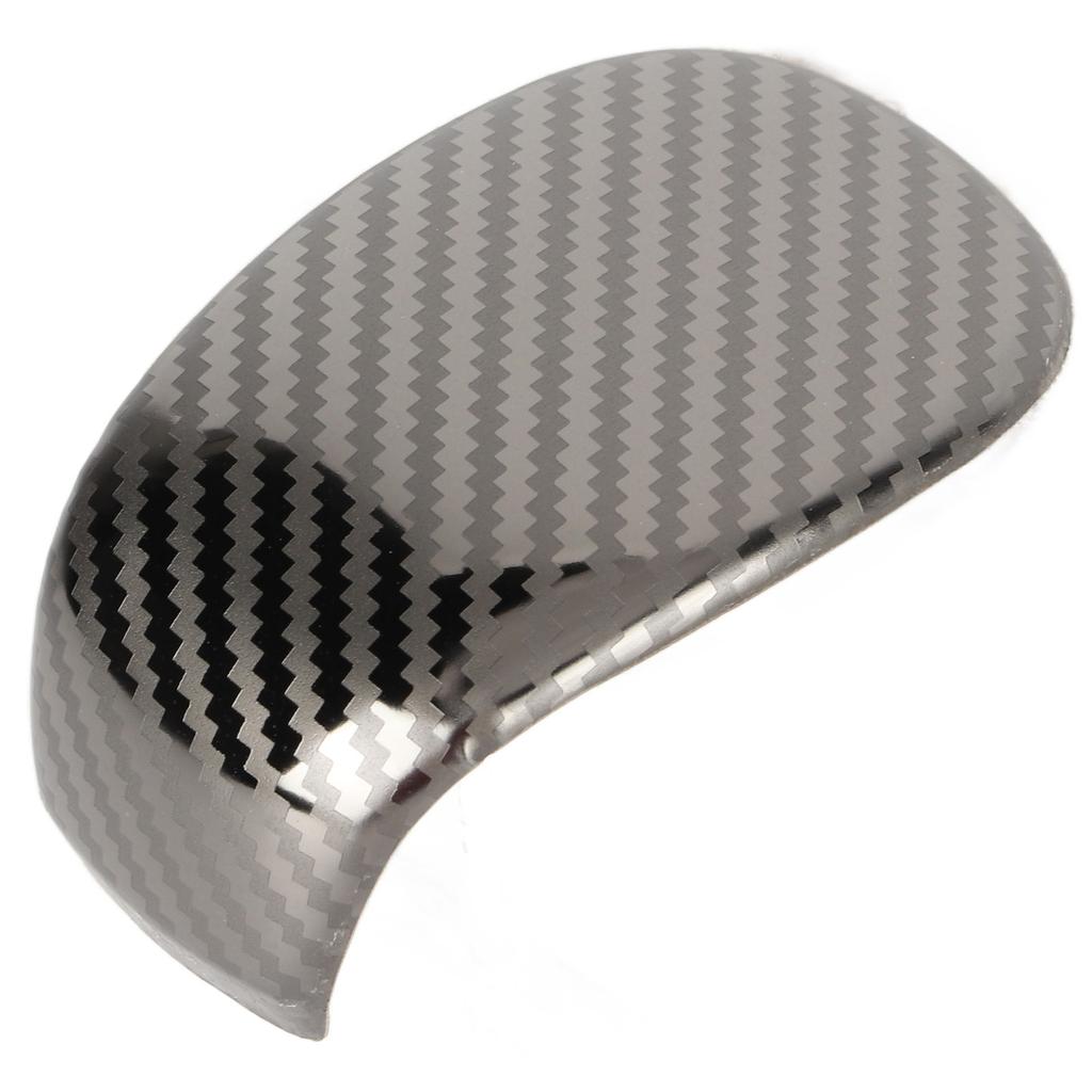 Carbon Fiber Style Gear Shift Head Cover Trim Stainless Steel Shifter Knob Sticker Replacement for Civic 11th 2022