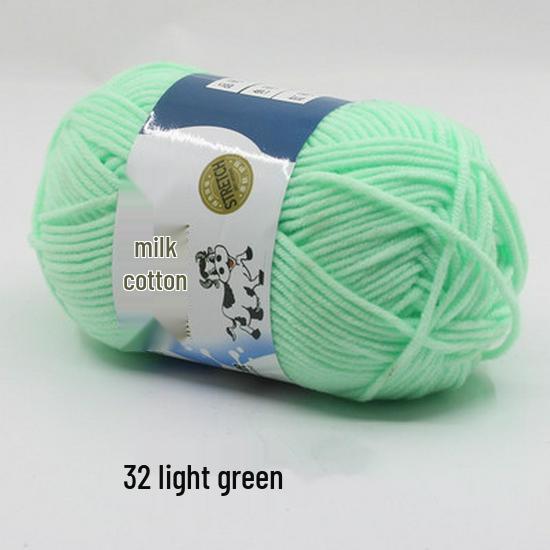 Набор для вязания из молочного хлопка: Пряжа средней толщины для шарфов, вязаных крючком тапочек и вязаных сумок