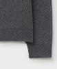 Seteo Basic Logo Jacquard Crew Neck Knit Charcoal