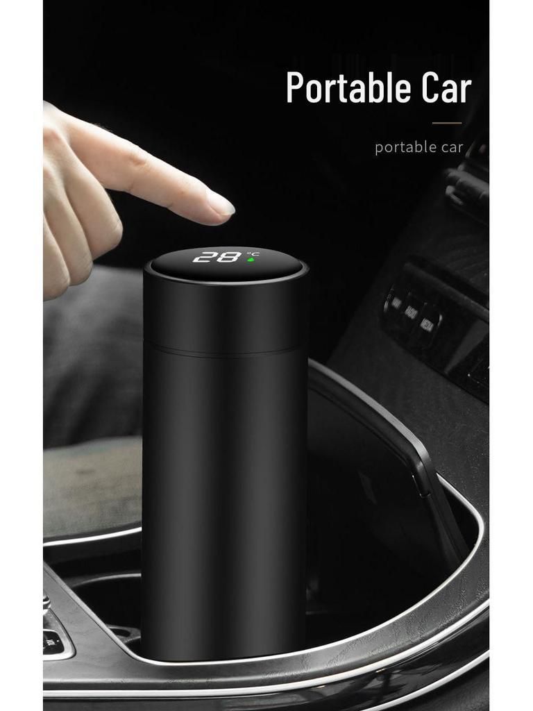 Herren Smarte Anzeige Isolierte Edelstahl-Teekanne mit Sieb