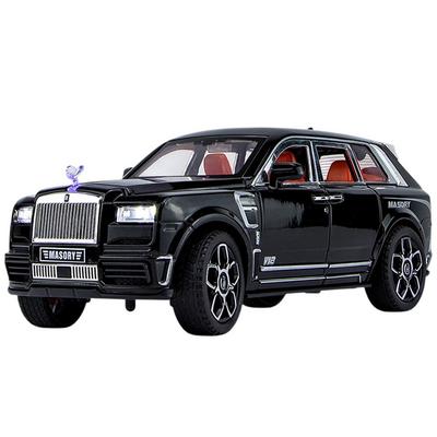 MeinAuto 1:24er Maßstab Druckgusslegierung Rolls-Royce Cullinan Mansory Modellauto - Schwarze Sammlerfigur
