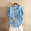 JPNTKY Moda Donna Casual Scollo Tondo Manica Corta Camicette & Camicie