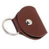Gitarrenplektrum-Haltertasche PU Einfach Tragbar Multifunktional Gitarrenplektrum-Tasche Schlüsselanhänger Geschenke Braun