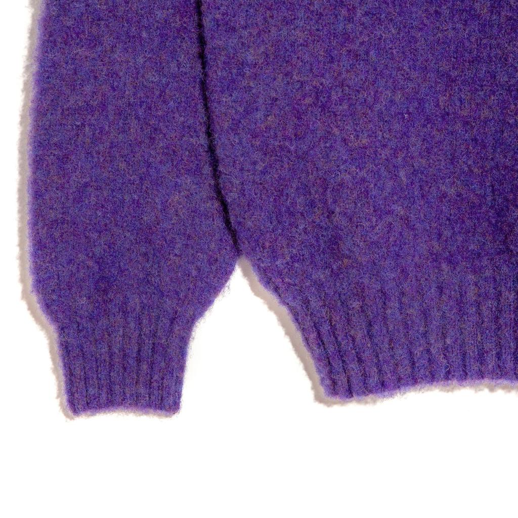 Halliobeuseukoteullaendeu Shaggy Dog Crew Neck Sweater - Royal Violet