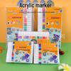 Large-Capacity Waterproof Acrylic Graffiti & Art Marker - Quick-Drying, Non-Transparent Colors