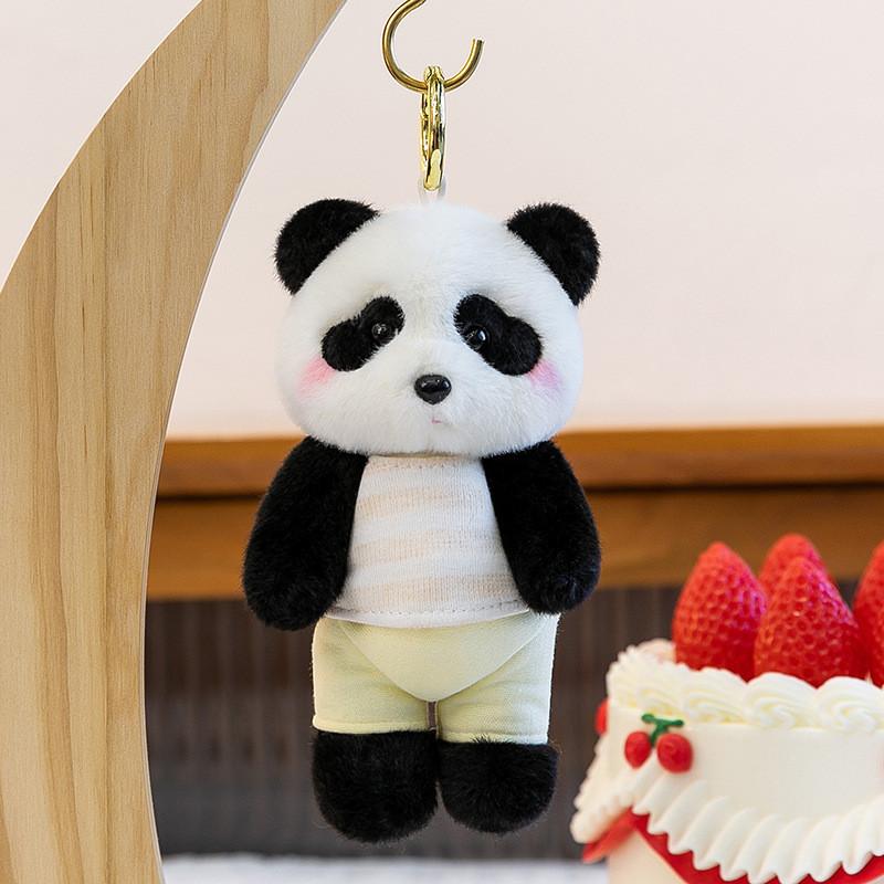 Cartoon Animal Plush Toy Keychain With Soft Fabric For Bag Decor And Collectible Gifts