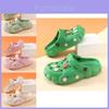 Adorable Cloud Print Childrens Eva Slip-on Sandals For Summer Comfortable Lightweight Breathable Non-slip Beach Shoes