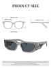 Prada PR09ZS Transparent Grey Sunglasses, Modern UV400 Shades with Triangle Logo