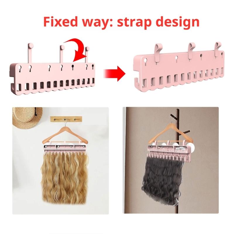 Hair Extension Holder Wigs Display Stand Hair Extension Organizers Wigs Rack Wigs Holder Practical Hair Styling Tool