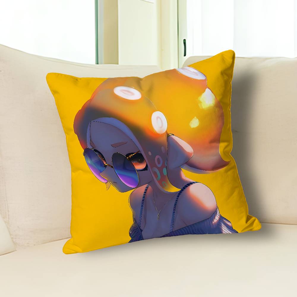 H-Houzuki Marie Octoling Game Pillow Cases for Bedroom Living Room Sofa Home Decor Polyester Cushion Cover with Zipper