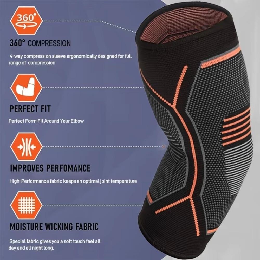 Elastic Fitness Elbow Brace Breathable Elbow Pads New Arm Sleeve  Men Women