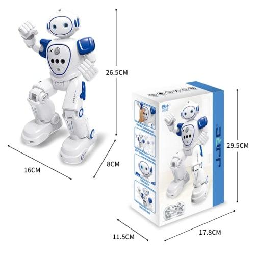 Smart Robot Toy for Kids, Multifunctional, Rechargeable - iKing ai Robot for Kids, Programmable Robot, Moving Toy, Musical Demo, LED, RC Robot, Gestur