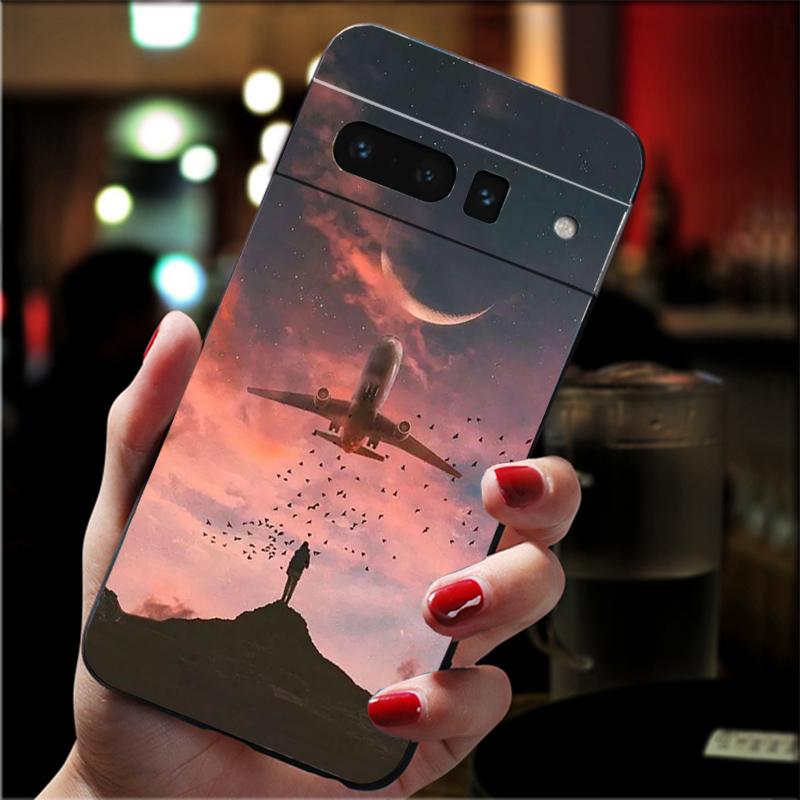 Aircraft Airplane fly travel cloud Plane Phone Case For Google Pixel 10 Pro 9 Pro XL 9A 8 7 6 Pro Pixel 8A 7A 6A Pixel 8 7 6 5