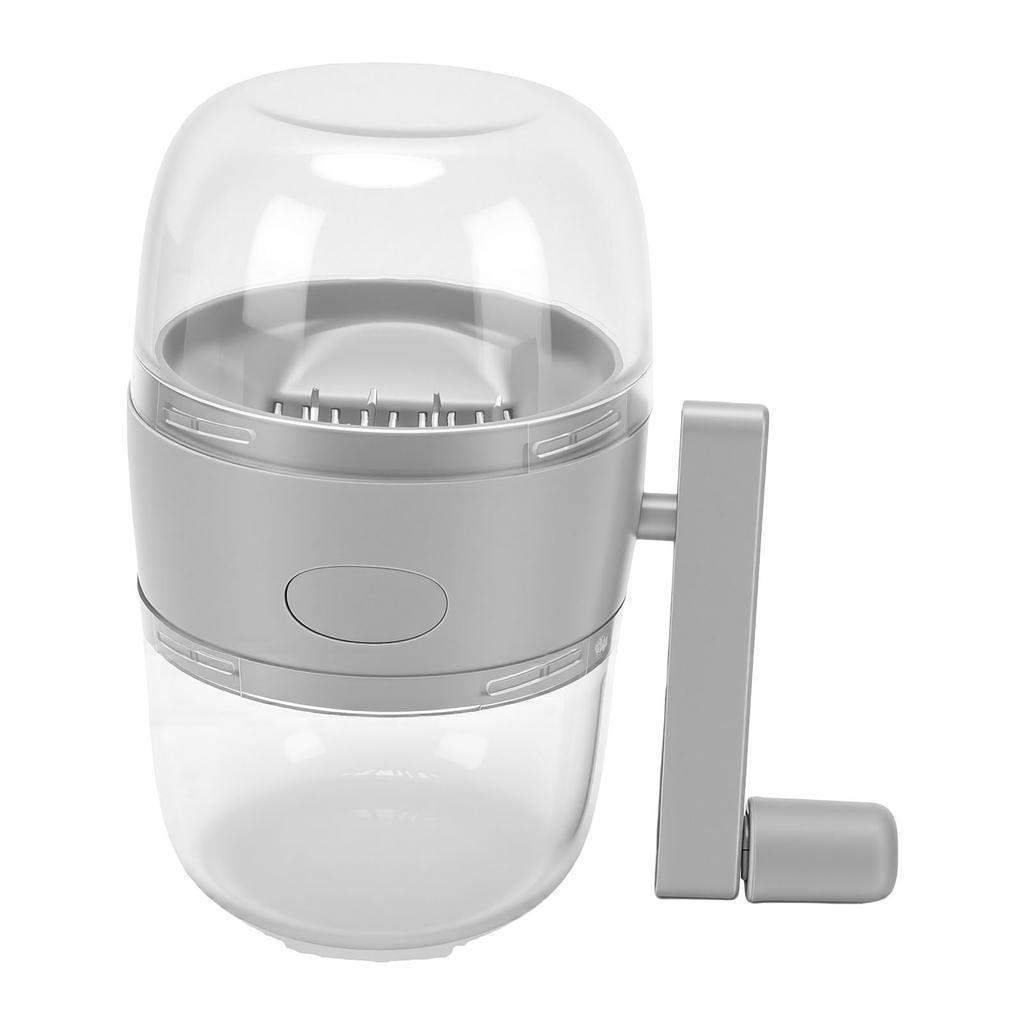 Manual Nut Chopper Grinder Multifunctional Nut Grinder with Hand Crank for Peanut Gray
