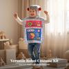 Robot Costume Polyester-Blend with Headpiece Loose-Fit for Cosplay