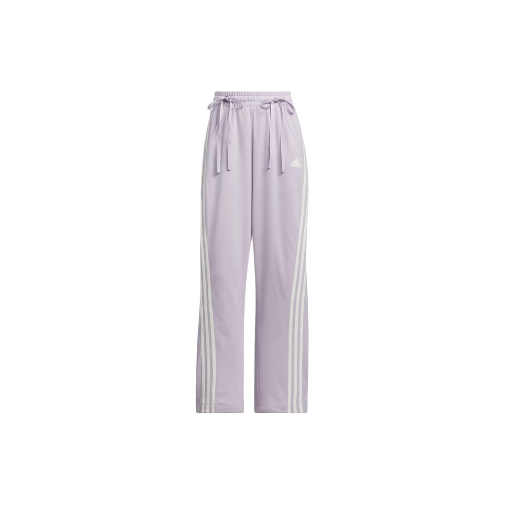 adidas Women's Dance Interlock Loose Track Pants Purple White JI9782