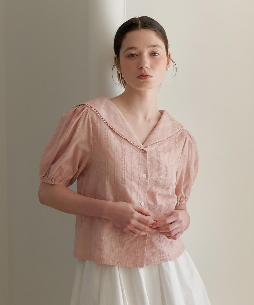 YUPPE Moon Lace Shirt_Pink