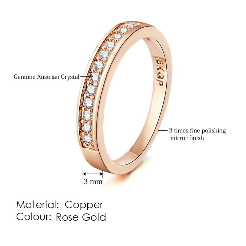 ZHOUYANG Ring For Women Simple Style Thin Rings Micro-inserts Cubic Zirconia Austrian crystal Fashion Jewelry R421 R062