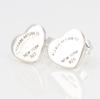 S925 Sterling Silver Korean-Style Heart Stud Earrings for Women - Elegant and Versatile Mini Design