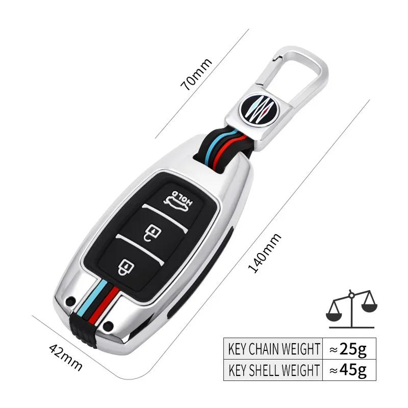 Car Key Case Shell Fob for Hyundai Palisade Grandeur Azera Elantra GT Kona 20182019 Keychain Protective Car Interior Accessories